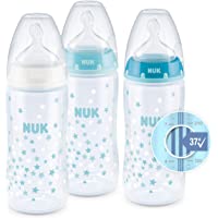 Los mejores  - NUK First Choice+ set de biberones | 3 biberones con control de temperatura | Válvula anticólico | 300 ml | 0-6 meses…